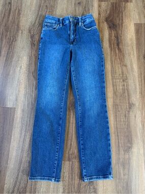 Good American High-Rise Straight-Leg Jeans